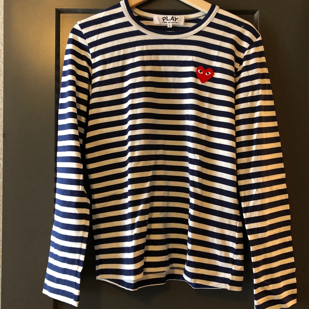 Comme des Garcons Play Long Sleeve Striped T-Shirt